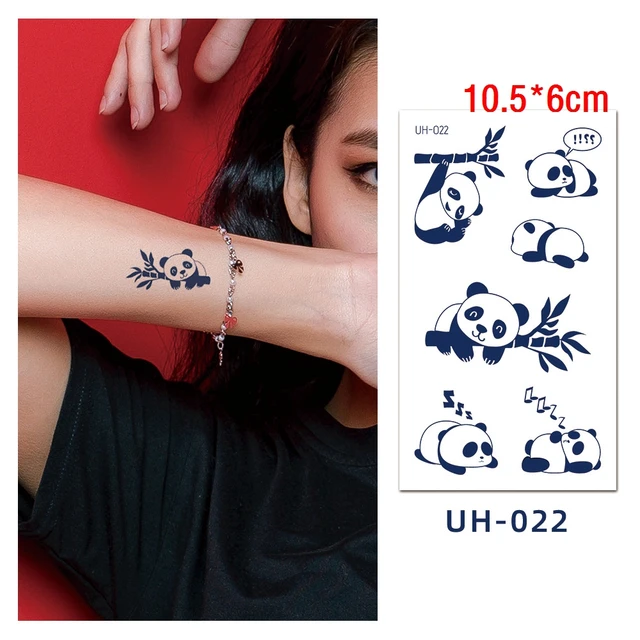 Buy Simply Inked Sleepy Panda Semi-Permanent Tattoo Designer Semi-Permanent  Tattoo for All Online at Best Prices in India - JioMart.