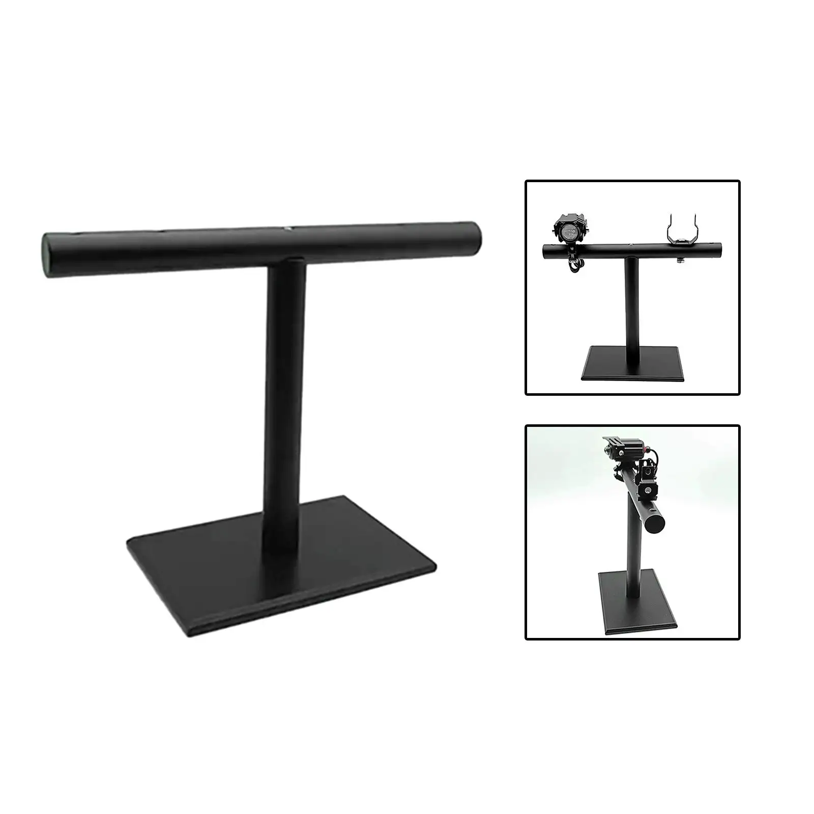 Auto Light Display Stand T Shaped Metal Stand Holder Headset Display Stand Holder Storage Bracket Motorcycle Lights Display Bar