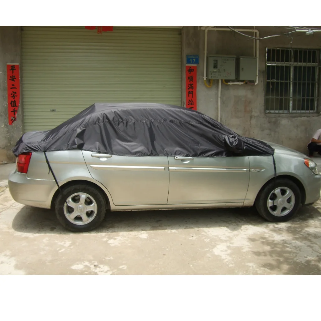 Car Half Body Sun Shade Protector Cover Waterproof  Shield Snow L
