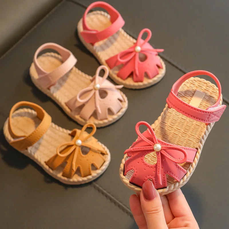 Girls' Sandals 2022 New Fashion Princess Summer Soft Soled Antiskid Casual Beach Shoes Baotou Little Girl Toddler Sandals child shoes girl