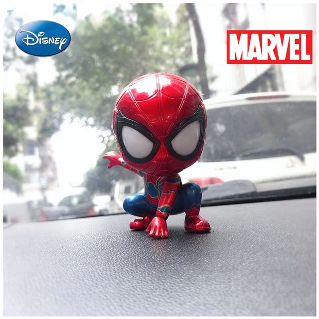 Décoration de voiture Disney, nouvelle décoration de voiture Spider-Man de  célébrité d'internet, dessin animé secouant la tête, jouet décorations  accessoires Para Auto - AliExpress