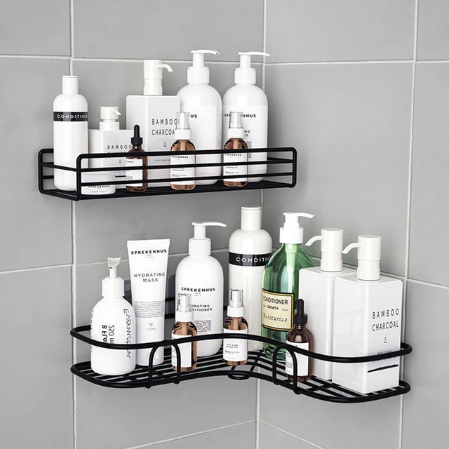 Bathroom Shelf Kitchen Organizer Shelves Corner Frame Aluminum