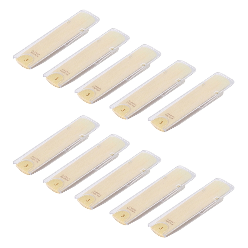 10 Stück Bb-Klarinettenblätter, Stärke 1,0/1,5/2,0/2,5/3,0/3,5 Blätter, traditionelle Blätter für Klarinettenanfänger und – Detail 9