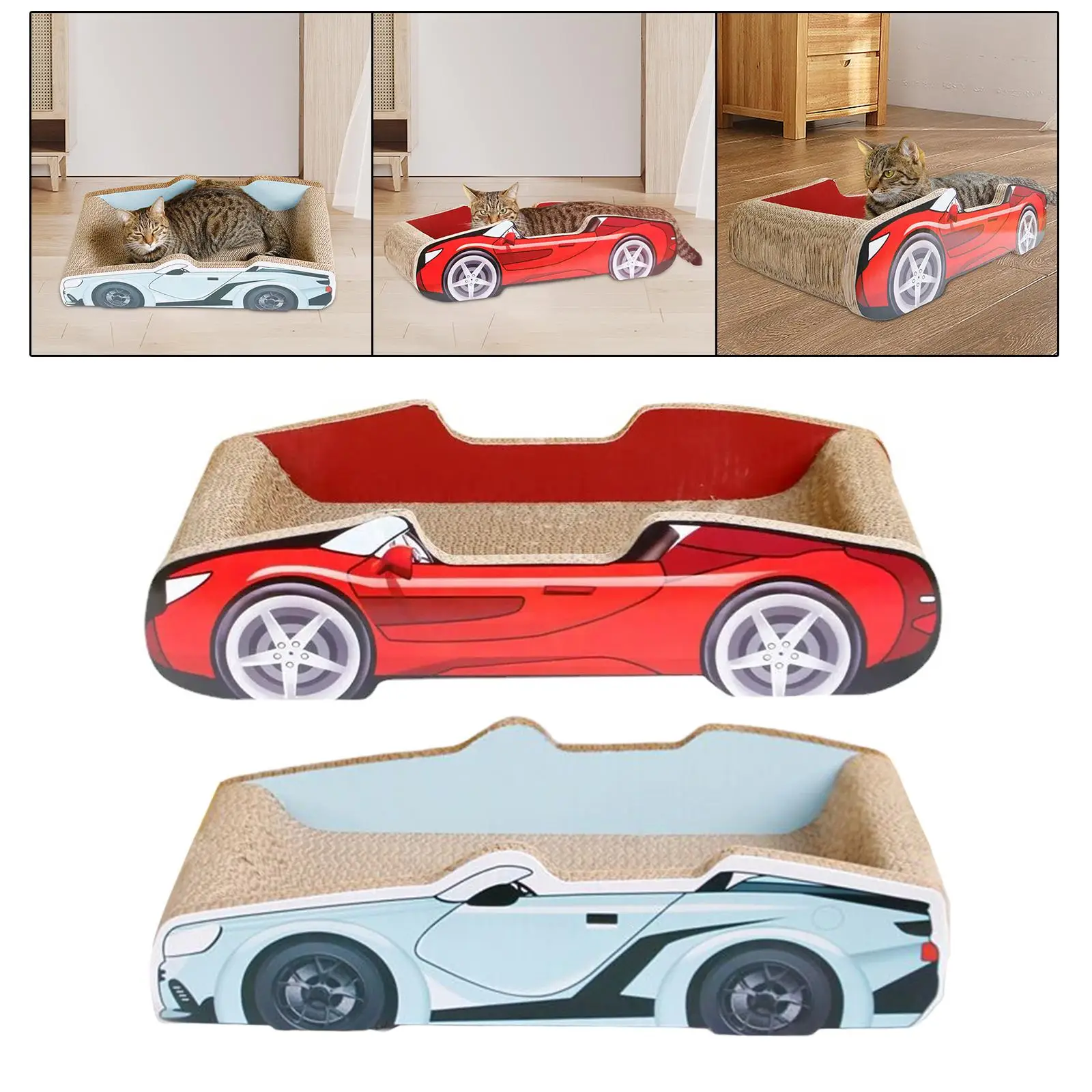 Cat Scratching Corrugated Board Pet Cushion Protect Carpets and Sofas House Claw Grinder Kitten Durable Cat Scratch Bed