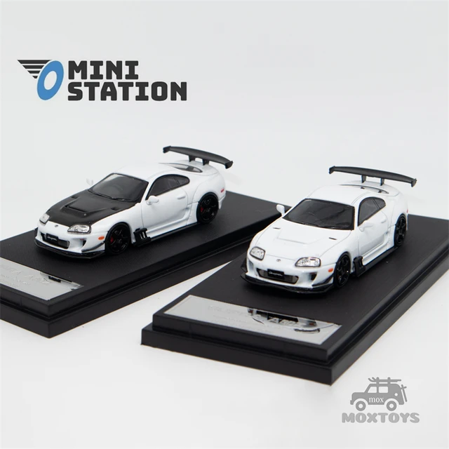 Mini Station 1:64 Supra A80z White / w/Carbon Hood limited499 