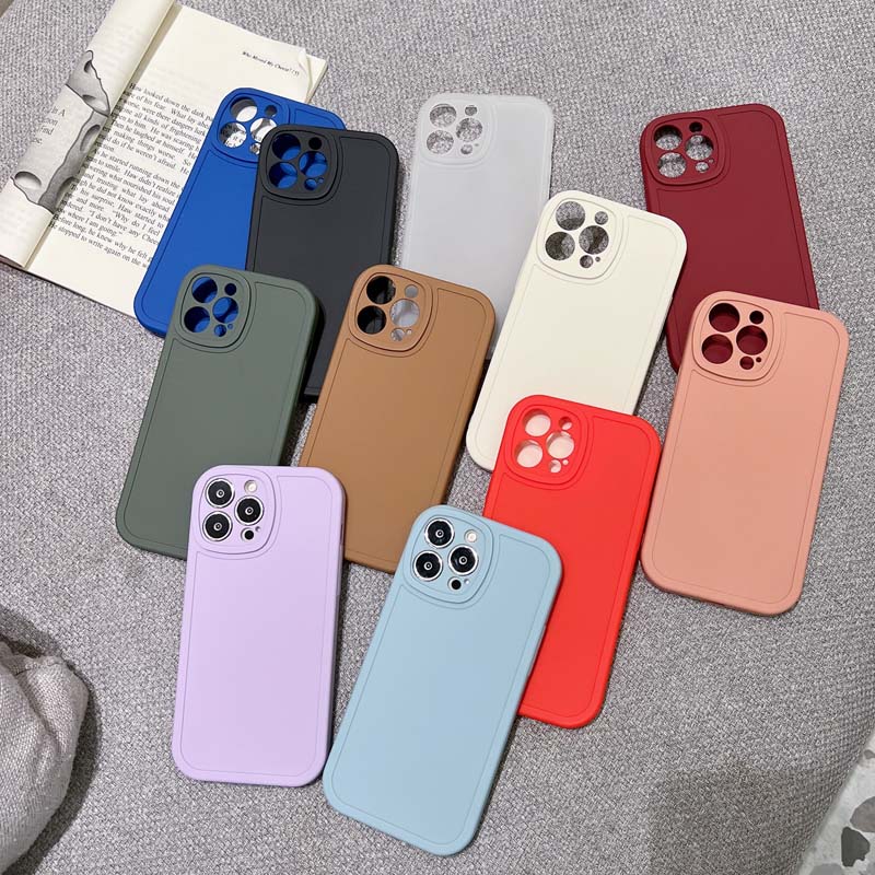 iphone 11 waterproof case Phone Case For iPhone 13 12 Pro Max 11 Pro XS Max X XR 7 8Plus SE2020 Shockproof Soft Lens Protection Silicone Cute Matte Cover iphone xr card case