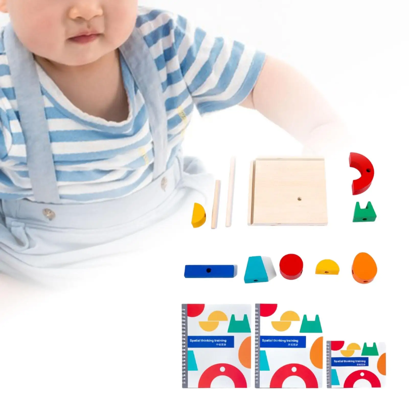 Wooden Building Toy Early Learning Construction Toys Montessori Toys for 3 Year Old Toddler Kids Birthday Gift Girls Boys