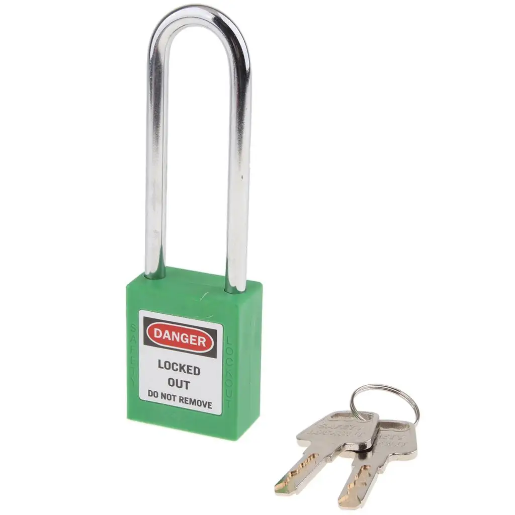 / Padlock, Keyed Different,3 inch Shackle Clearance,  yellow and  Orange