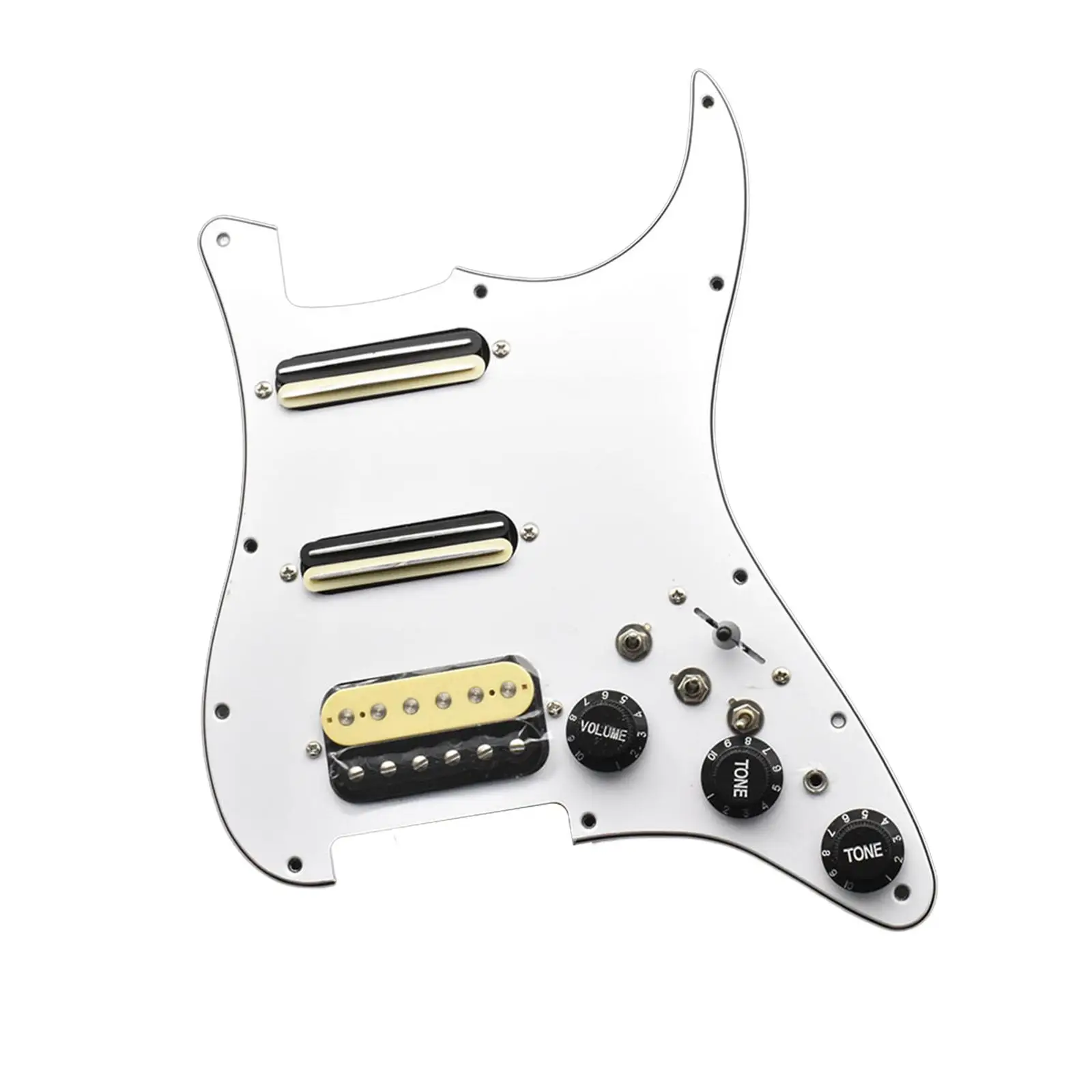 Guitar Loaded Pickguard Direct Replaces Loaded Prewired Pickup Pickguard White Easy Installation Practical Sturdy for Parts