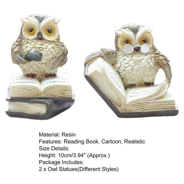 Soprammobili Vintage Salotto Doctor Owl With Book Modello in miniatura  Decorazione della casa Libreria Display Mobili Resina Artware Statuette di  animali Regalo Statue Sculture Sculture decorative : : Casa e  cucina