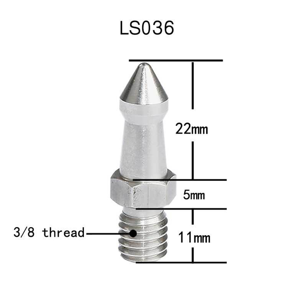 Title 1, 3/8 Spike Tripod Foot Replacement Camera Durabl...