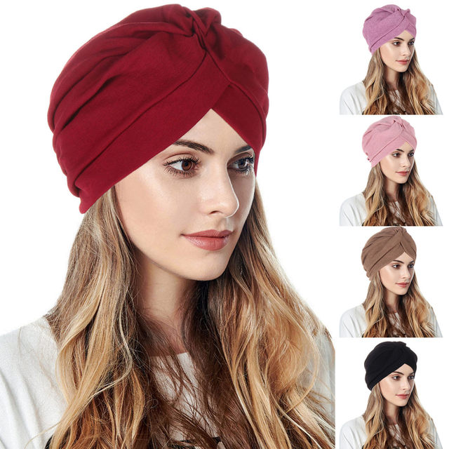 1 Pezzo Turbante Donna In Spugna Intrecciata, Cappello Con Nodo, Adatto Per  L'uso Quotidiano