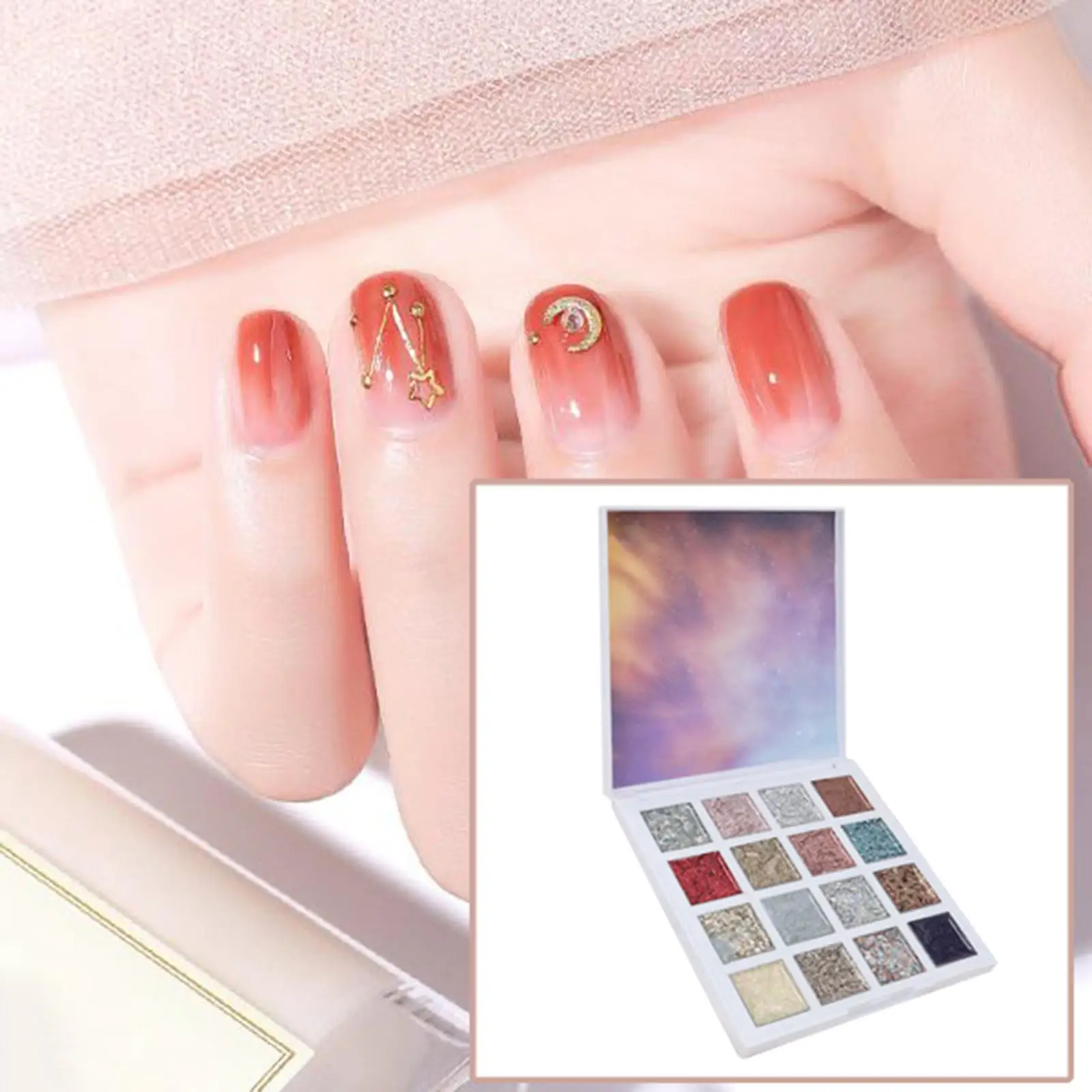 Solid Nail Gel Palette Pigmented LED Required Trendy for Home Nail Salon