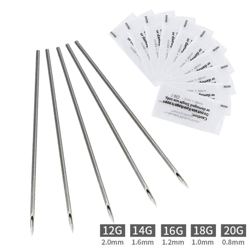 Best of 12G 14G 16G 18G 20G 10 / 30 / 50 / 100PCS Piercing Needles Disposable Body Piercing Needles Ear Nose Navel Nipple Piercing Supplies Reviews & Tips