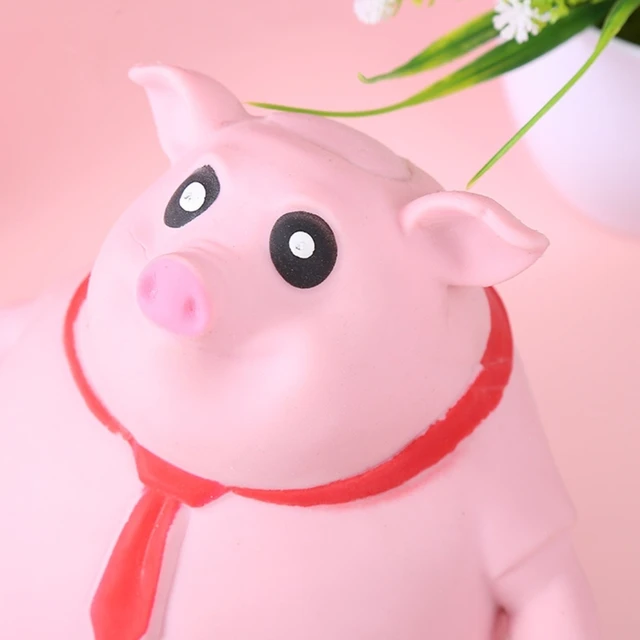 Brinquedo anti-stress mole para crianças, cor rosa, porco dos desenhos animados, intervalo do estresse, pitadas, presentes de ano novo - AliExpress
