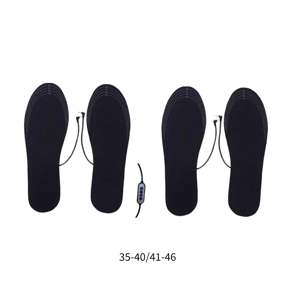 Electric Heated Shoe Insoles Womens Mens Feet Heater USB Foot Warmer Pads