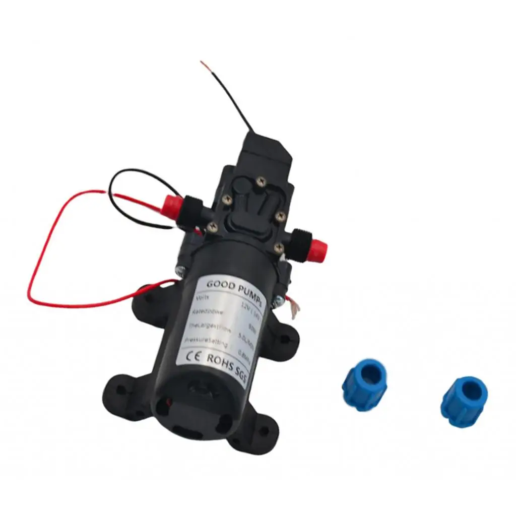 5L / Min 60W DC 12V  Membrane High Pressure Water Pump Automatic Switch