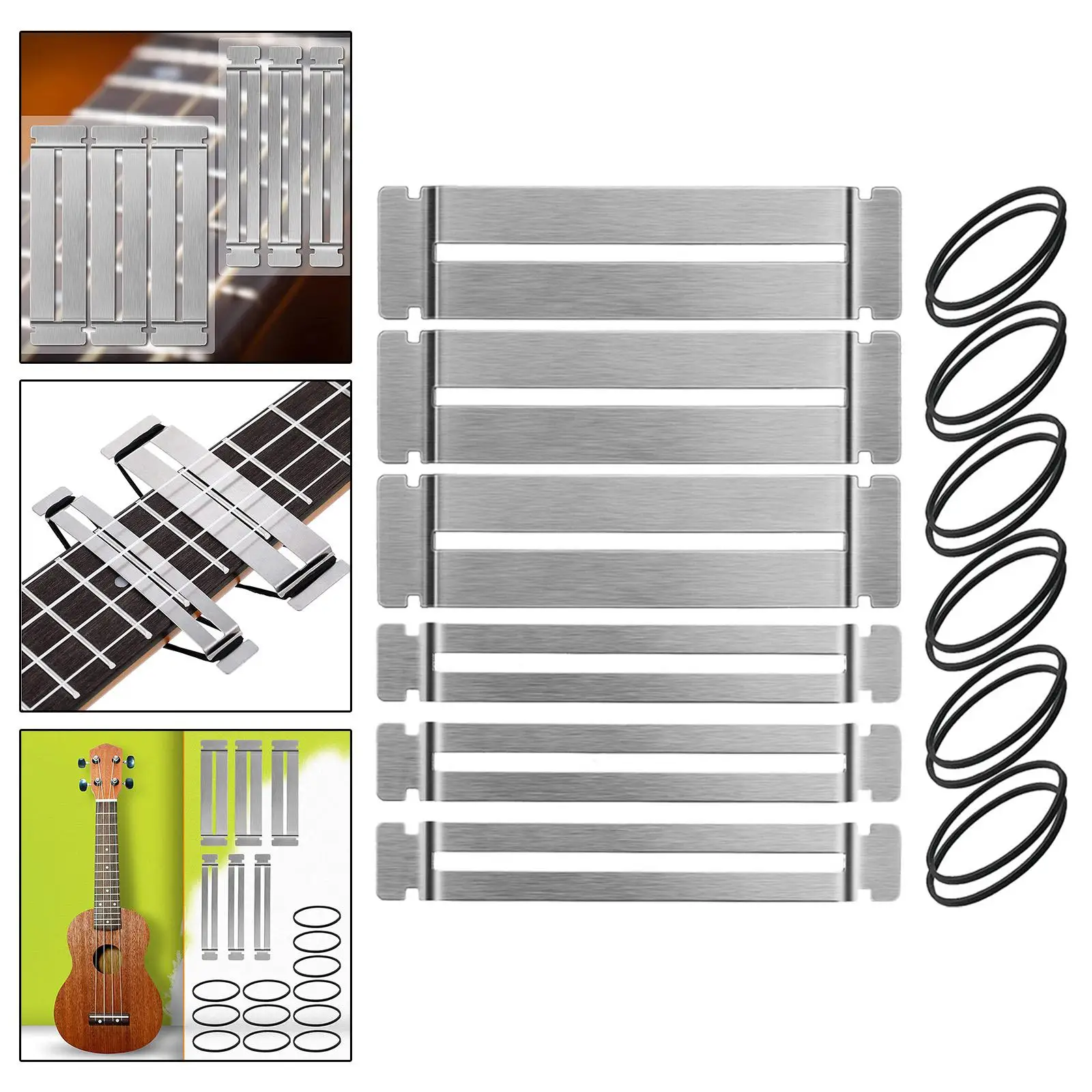 Stainless Steel Guitar Fret Repair Tool Kit for   and Polishing Frets