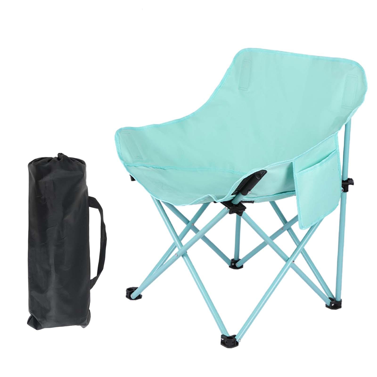 Folding Camping Chair Beach Chair Durable Portable Folded Folding Chair Outdoor Moon Chair for Garden Picnics BBQ Hiking