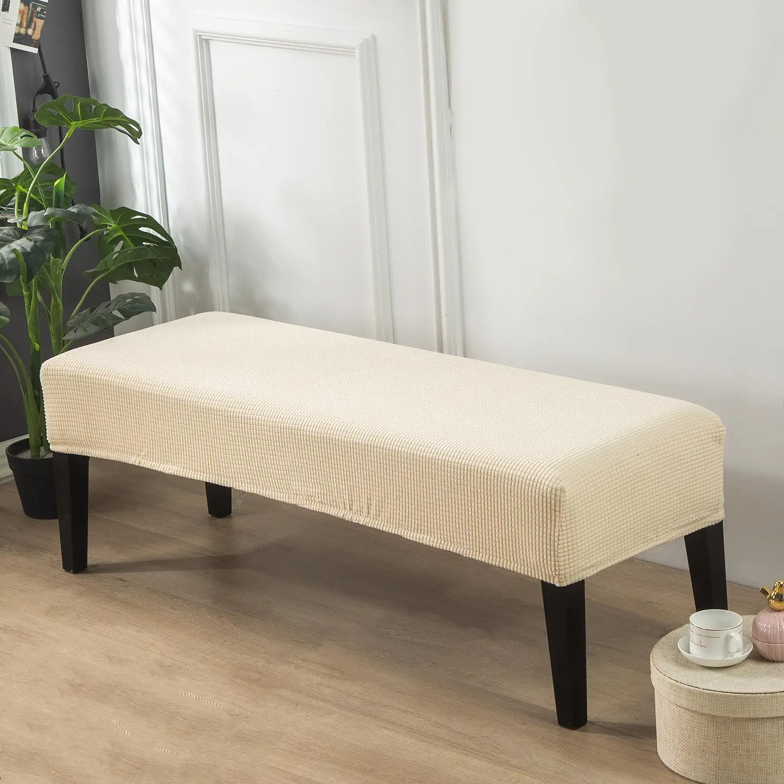 Polyester Jacquard Fabric Bench Cover Bench Slipcover Full Protection