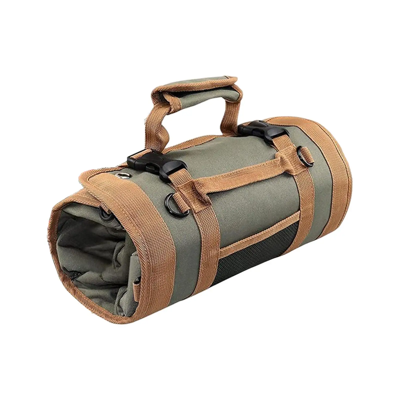 Oxford Cloth Tool Bag Rolling Multifunctional Small Tool Bag Maintenance Tool Bag with Zipper Case for Hiking Home Dad Gifts