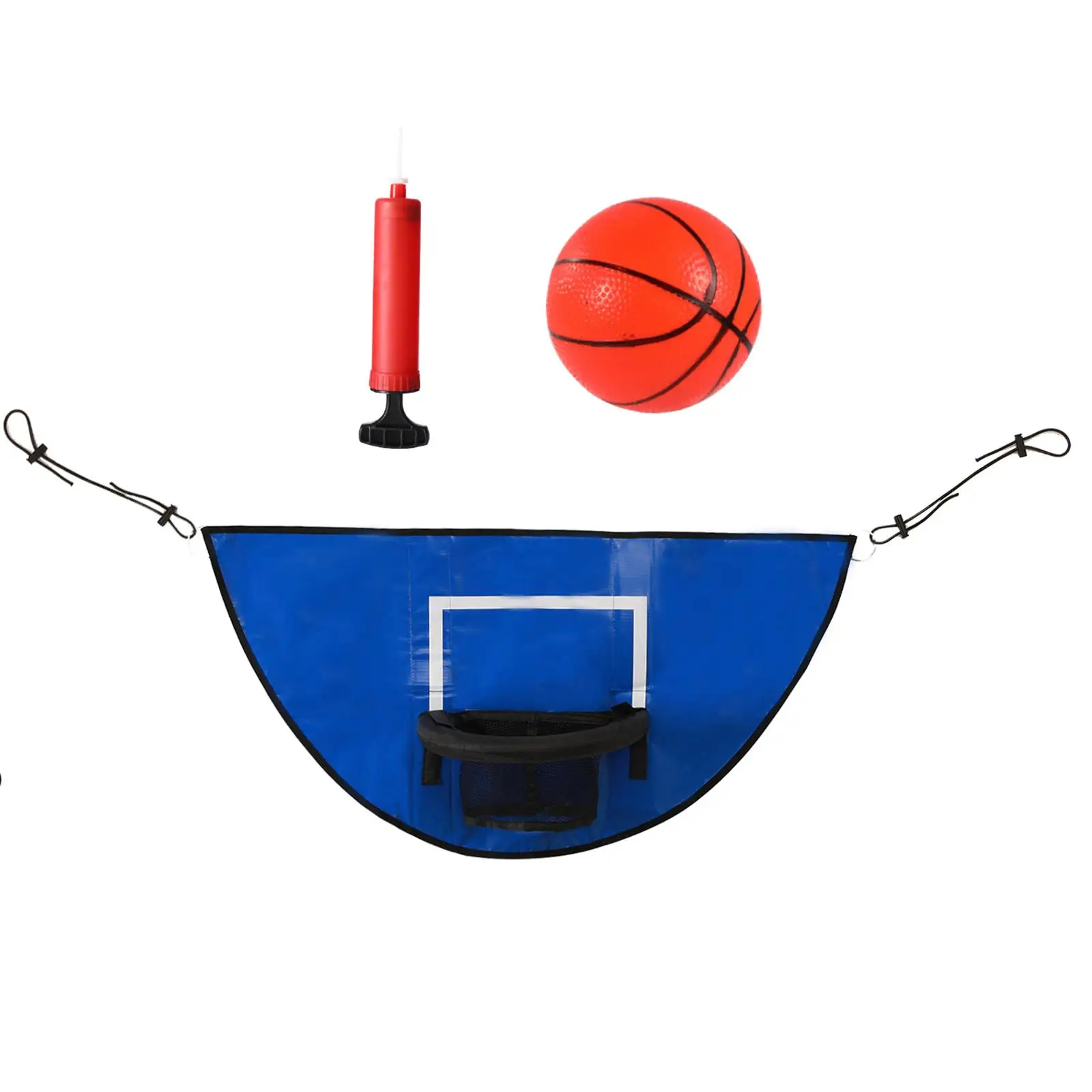Trampoline Basketball Hoop, with Pump and Mini Basketball Trampoline Attachment