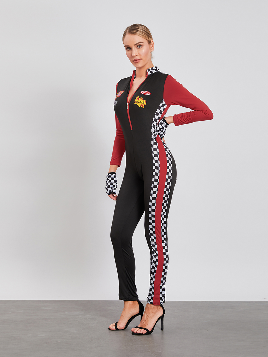 Macacão, Motocicleta Romper, Traje Racer Halloween, Roupas Cosplay, Streetwear