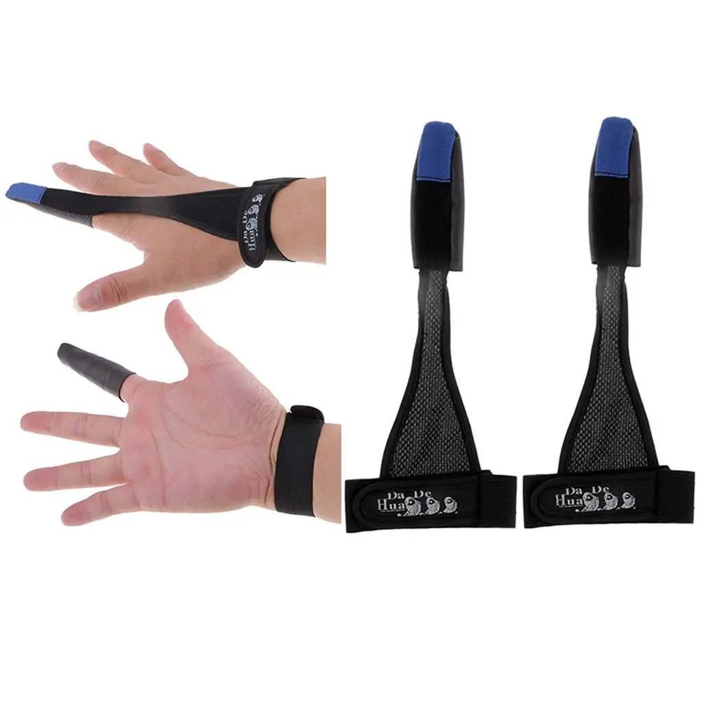 1 Pair Professional Black Anti-slip Fishing  Single-finger  