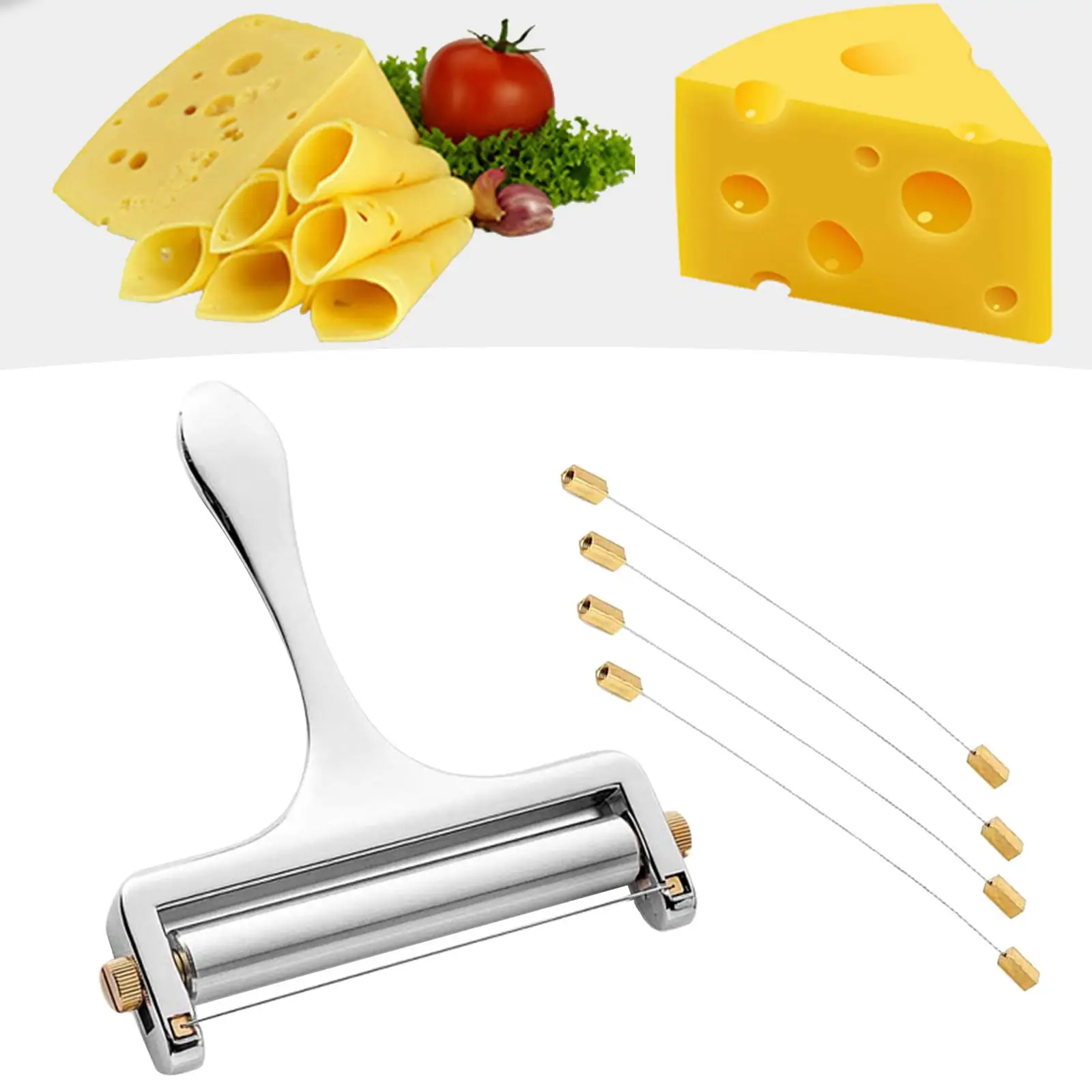 Cheese Slicer Cooking   Cheese Cutter Curler Shaver for Mozzarella Raclette  4 Extra Wires