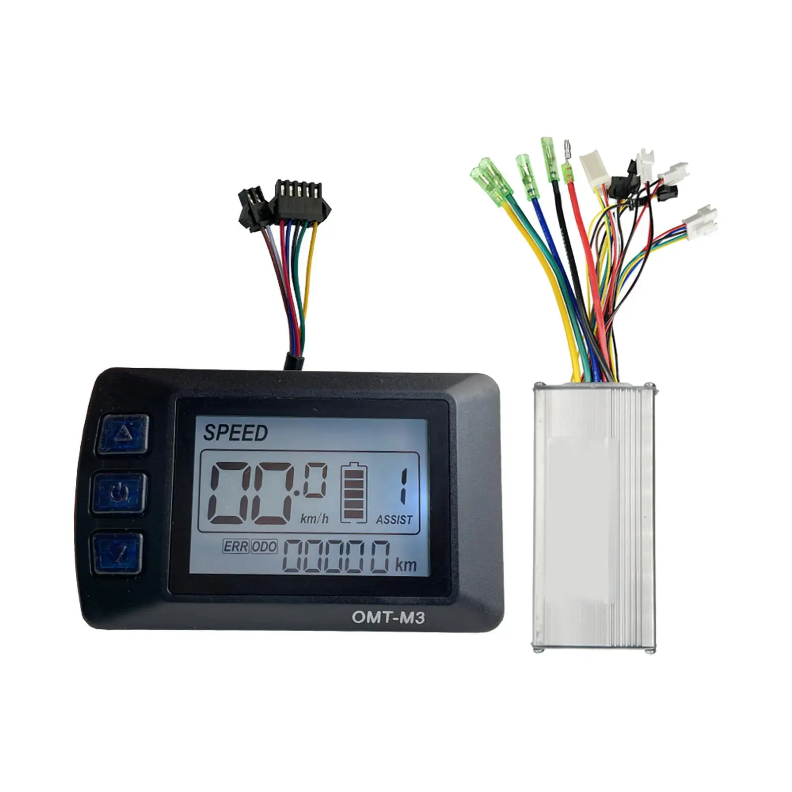 Electric Bicycle Brushless Motor Controller Kit LCD Display 36V 48V 22A for E Bike