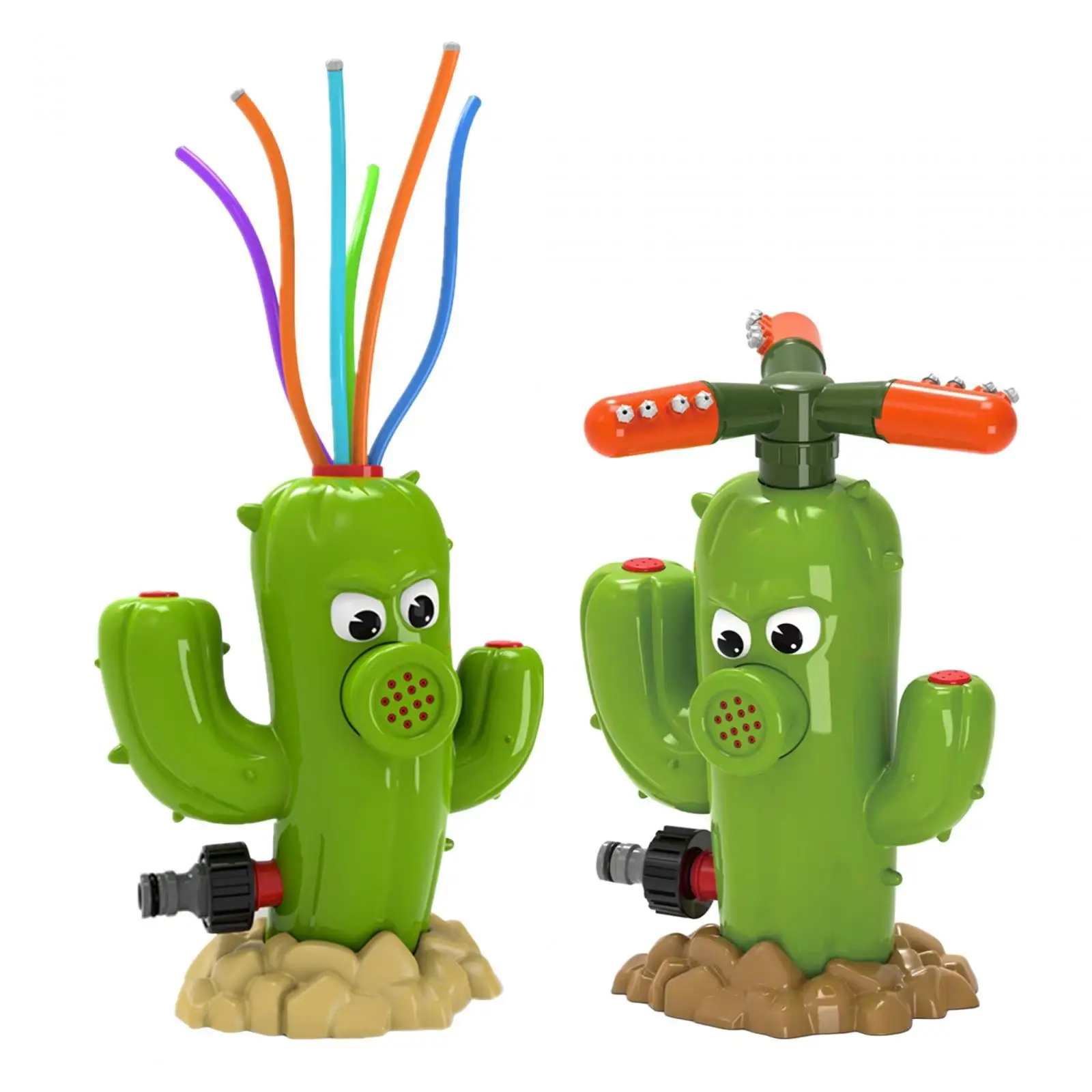 Cactus Sprinklers Outdoor Toy Splashing Fun Interaction Water Sprayer Summer Backyard Toy for Holiday Patio Beach Party Yard