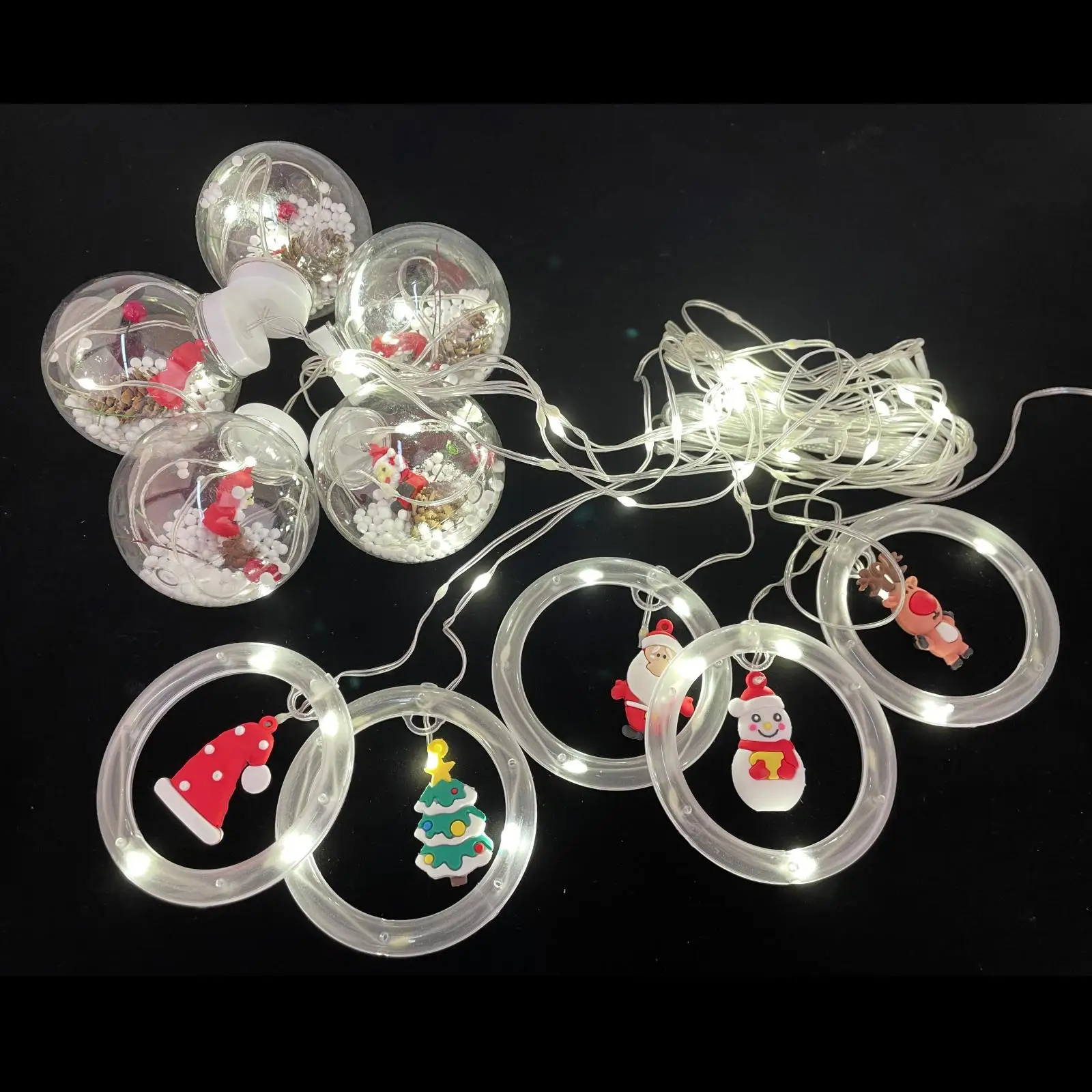 Christmas String Lights Decors Waterproof Lantern USB Powered Hanging Ornaments LED Fairy Lights for Party Door Home Garden