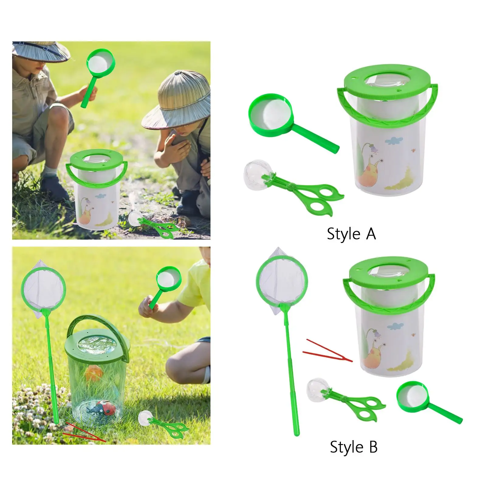 Insect Catcher Box Insect Viewer Insect Magnifier Container Magnifying Insect Box for Children Adventure 4 5 6 7 8