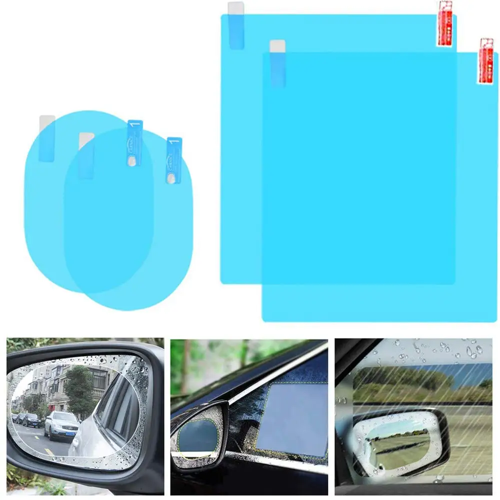 Car Rearview Mirror Protective Film Clear Anti-fog Window Film Car Home Bathroom 