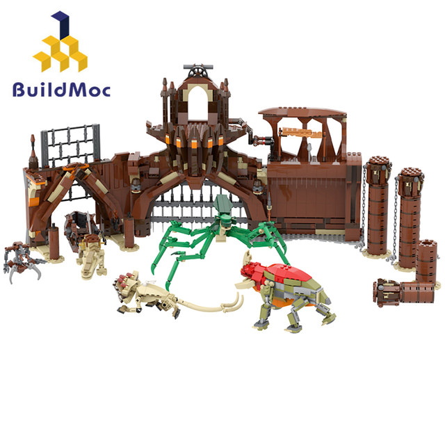BuildMoc Space Wars Geonosian Arena Colosseum Building Blocks Set Petranaki  Acklay Monster Scene Bricks Toys For Children Gifts
