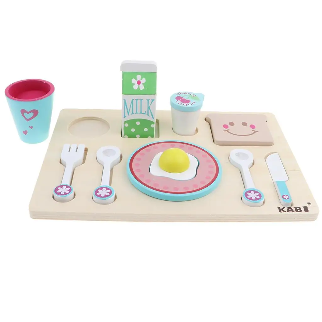  Cooking Kits Breakfast and Tableware Food Playset Children Imagination Toys