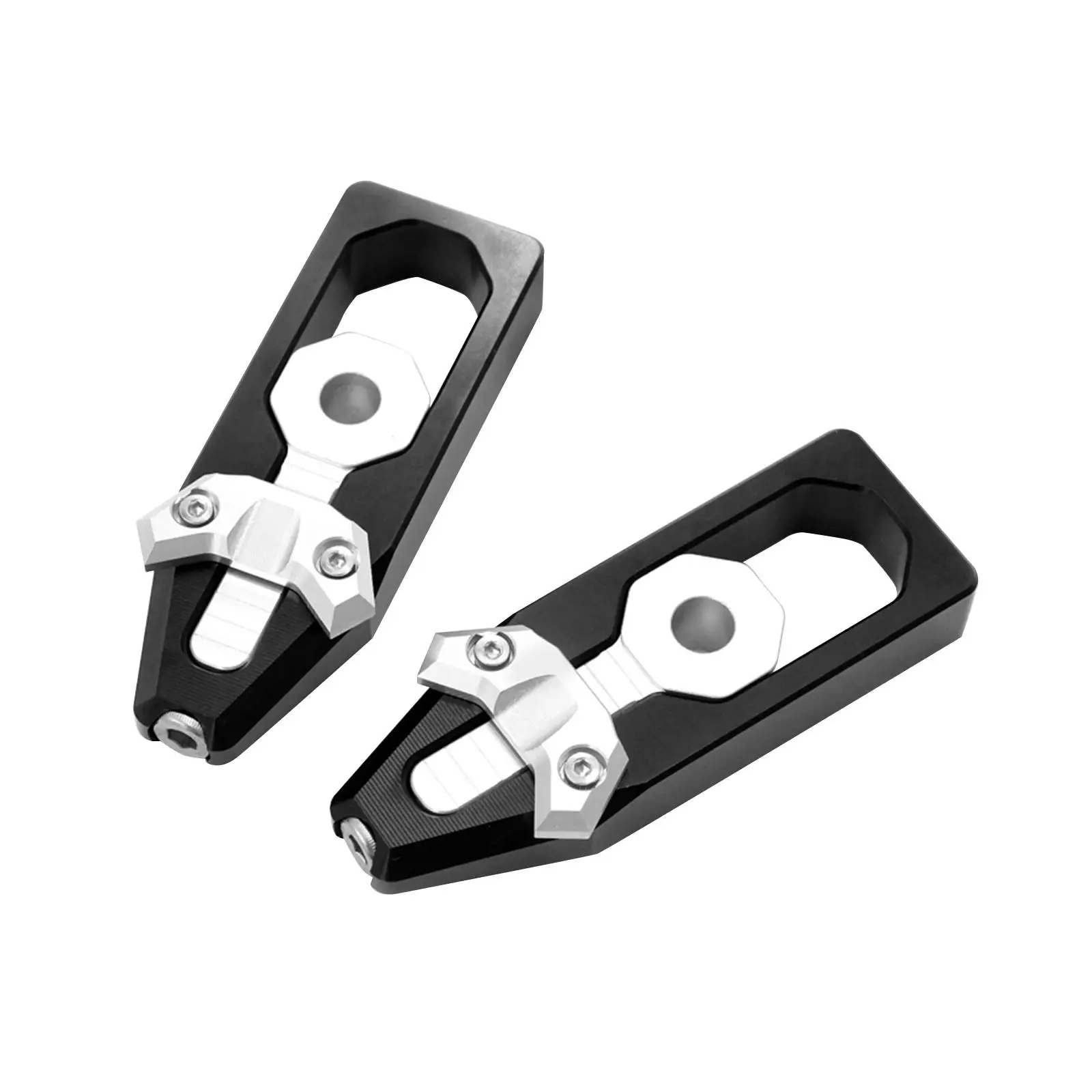 2 Pieces Motorcycle Chain Adjuster Set Motorcycle Chain Adjusting Tool