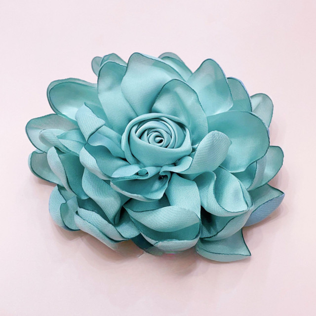 Chunky Fabric Flower Brooch Pin For Women Girls Fashion...
