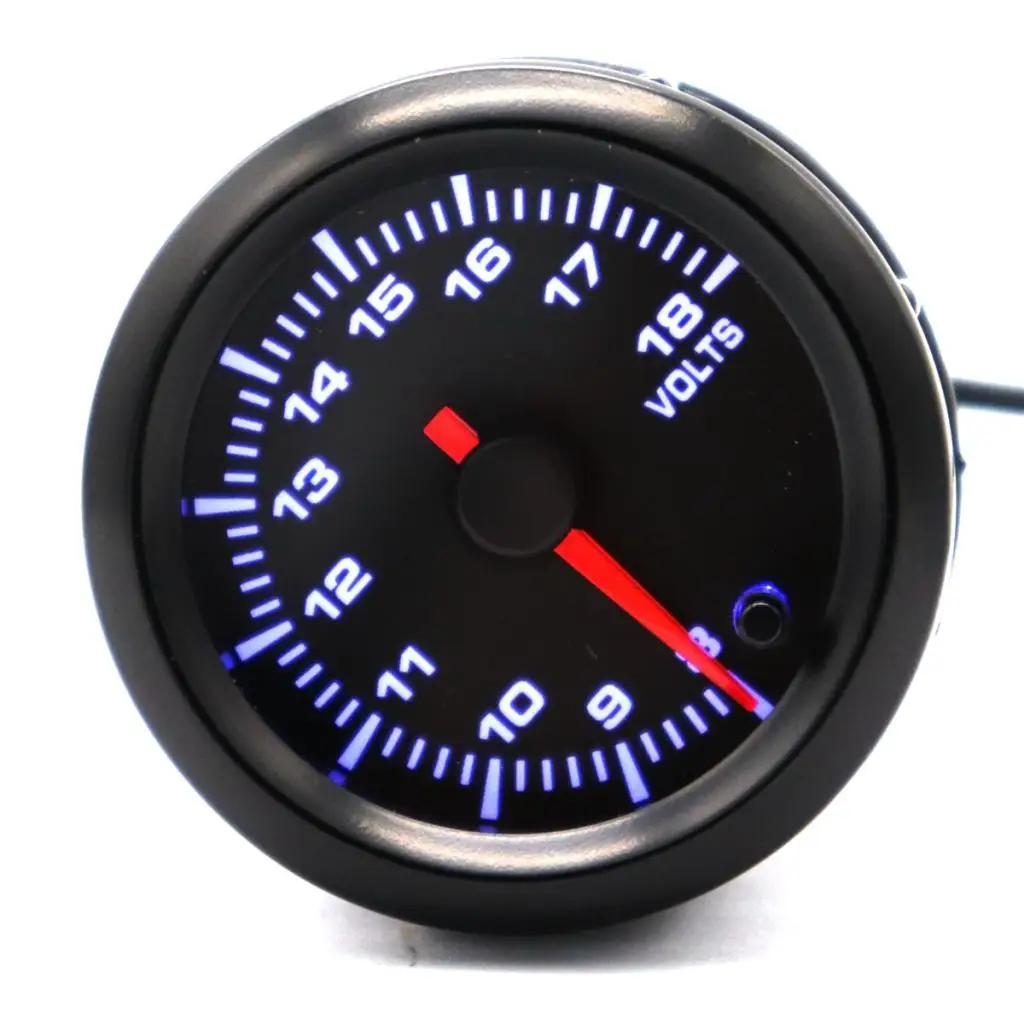 2`` 52mm Car LCD Voltmeter Digital  Meter 8-18V Adjustable 7 Color