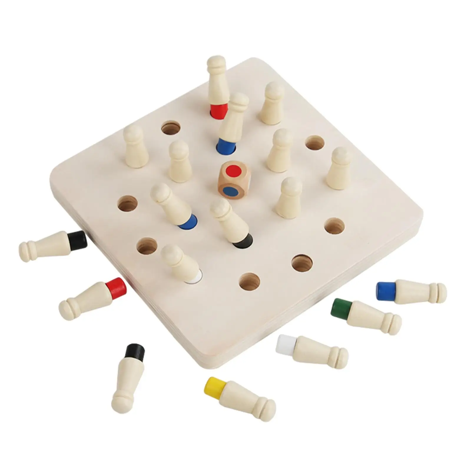 Memory Chess Toys Learning Activities Educational Toys Preschool Learning Toy Wooden Memory Chess Game for Toddlers Boys Adults