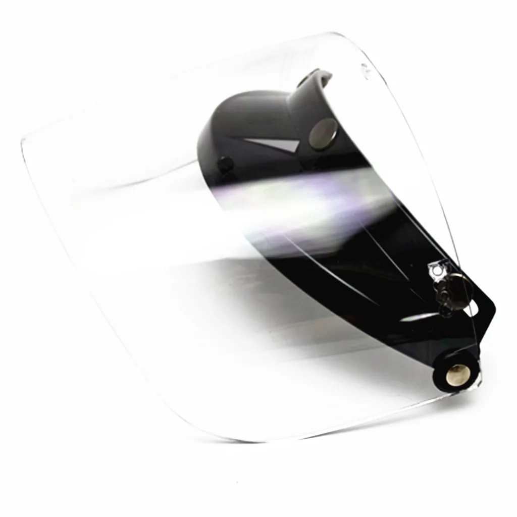 2x Universal Motorcycle 3 Snap-Button Visor with -