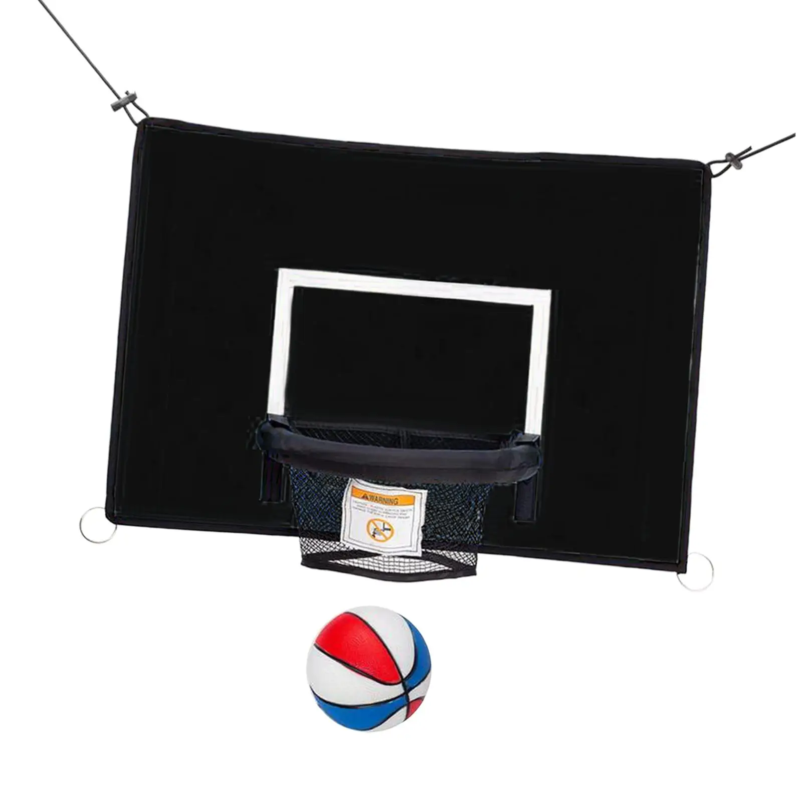 Trampolines Basketball Hoop Attachment Children with Net Universal Baseboard