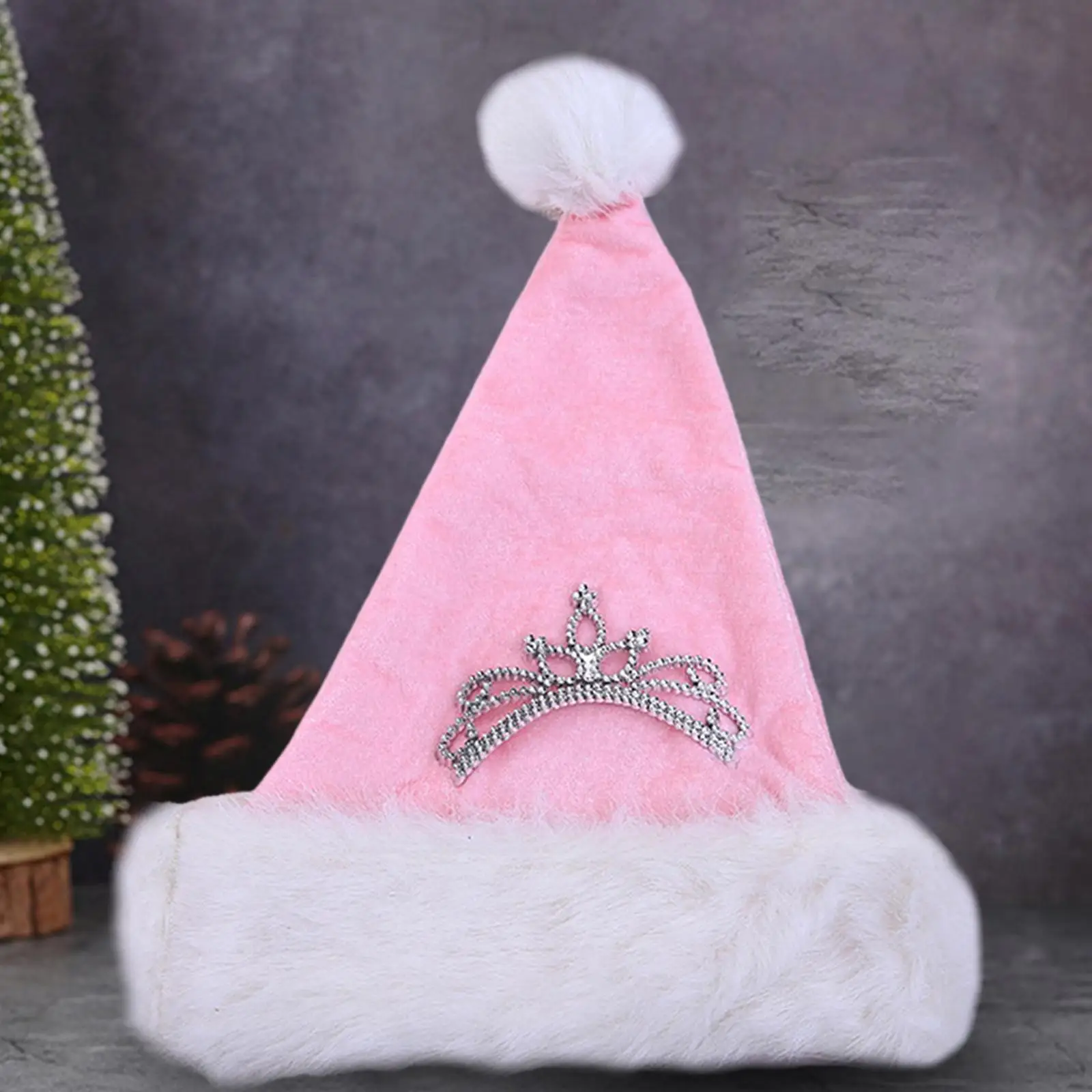 Traditional Santa Hat Lady Reusable Soft for Birthday Theme Party Cosplay