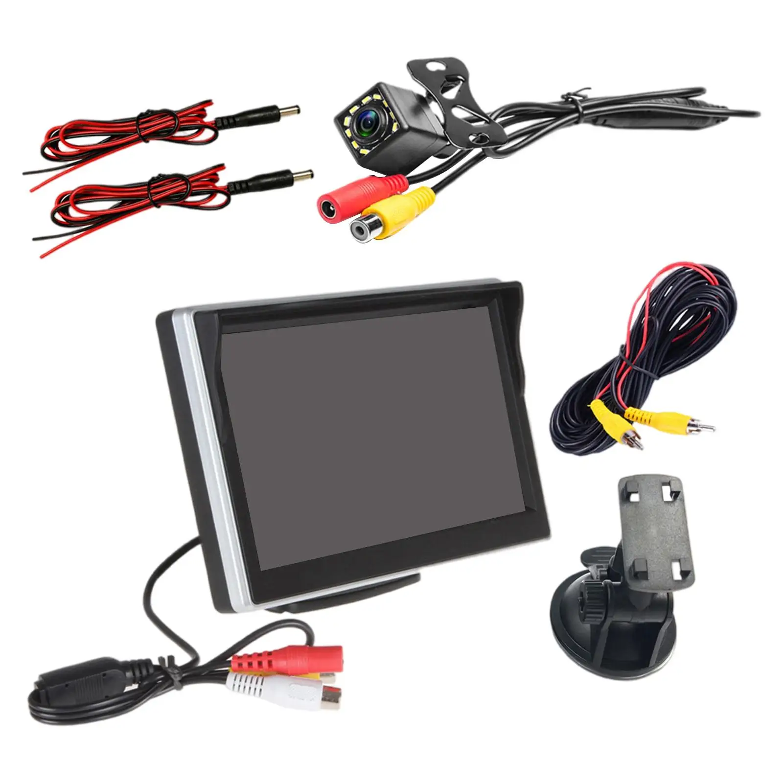 5-Inch 12 LED Car Monitor Camera Rear View Camera System for Truck Car