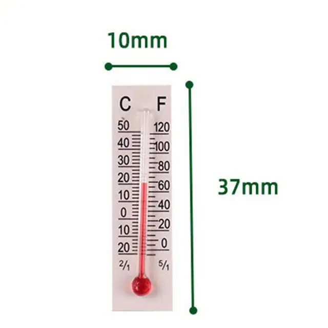 Mini termómetro de papel para casa de muñecas, termómetro de papel de 5  uds, a prueba de humedad - AliExpress
