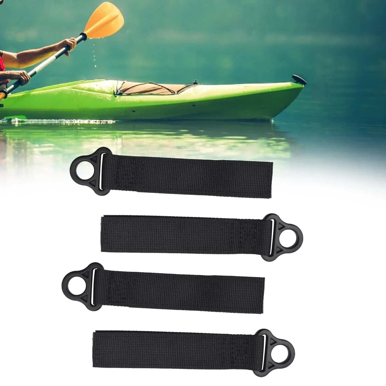 4 Pieces Paddle Board Accessories Dinghy Surfboard Watercraft Lightweight Durable Paddleboard Fishing Pole Kayak Paddle Keeper