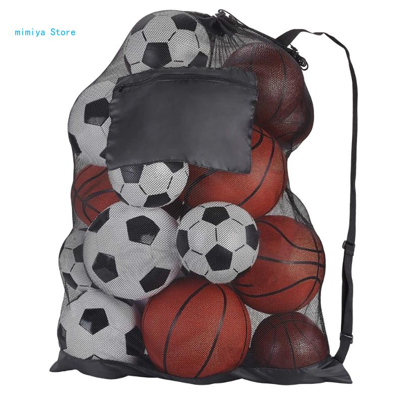 Title 10, Fußball-Netztasche, Nylon-Mesh-Balltaschen, Bas...