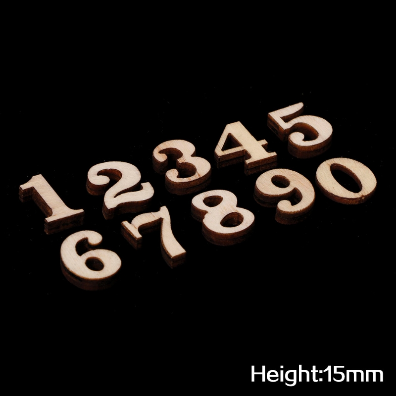 Description Picture 4 of itemWooden Numbers Embellishments 100Pcs Advent Calendar Countdown Calendars