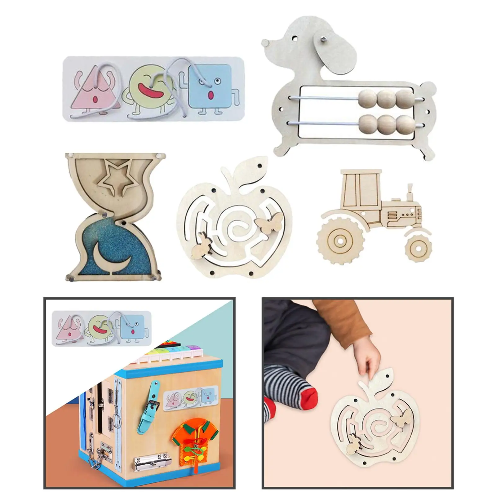 Sensory Board Accessories Cognition Toy Game for Kids Birthday Gift