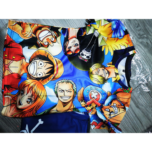 One Piece Anime T-shirt para crianças, Luffy, traje Sanji Ace, roupas  infantis, bebê manga curta, tops para meninos - AliExpress